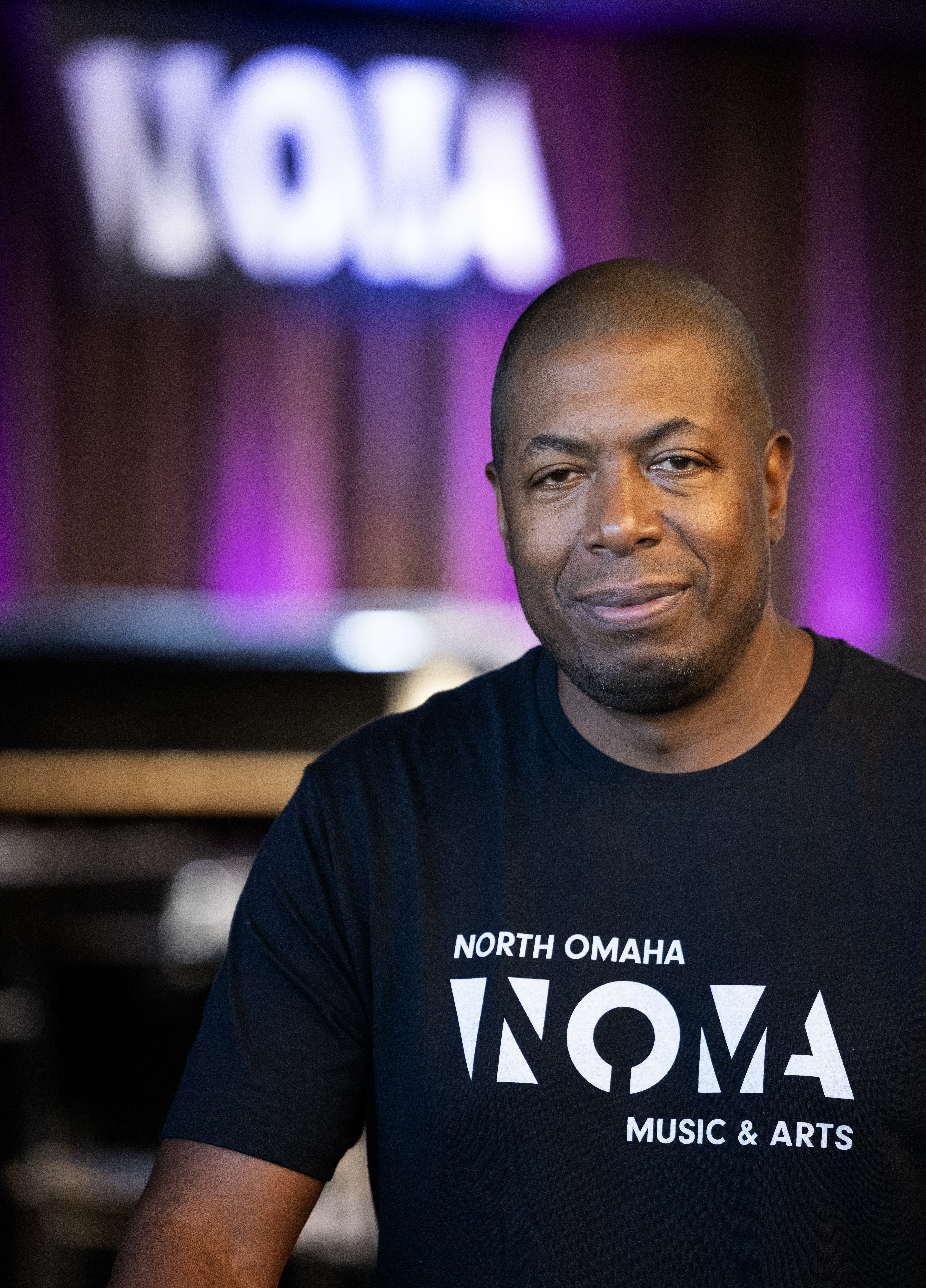 Dana Murray, the executive director of North Omaha Music &amp; Arts, wants to inspire young people the way he was inspired in his youth.<br />(Rebecca S. Gratz / Flatwater Free Press)