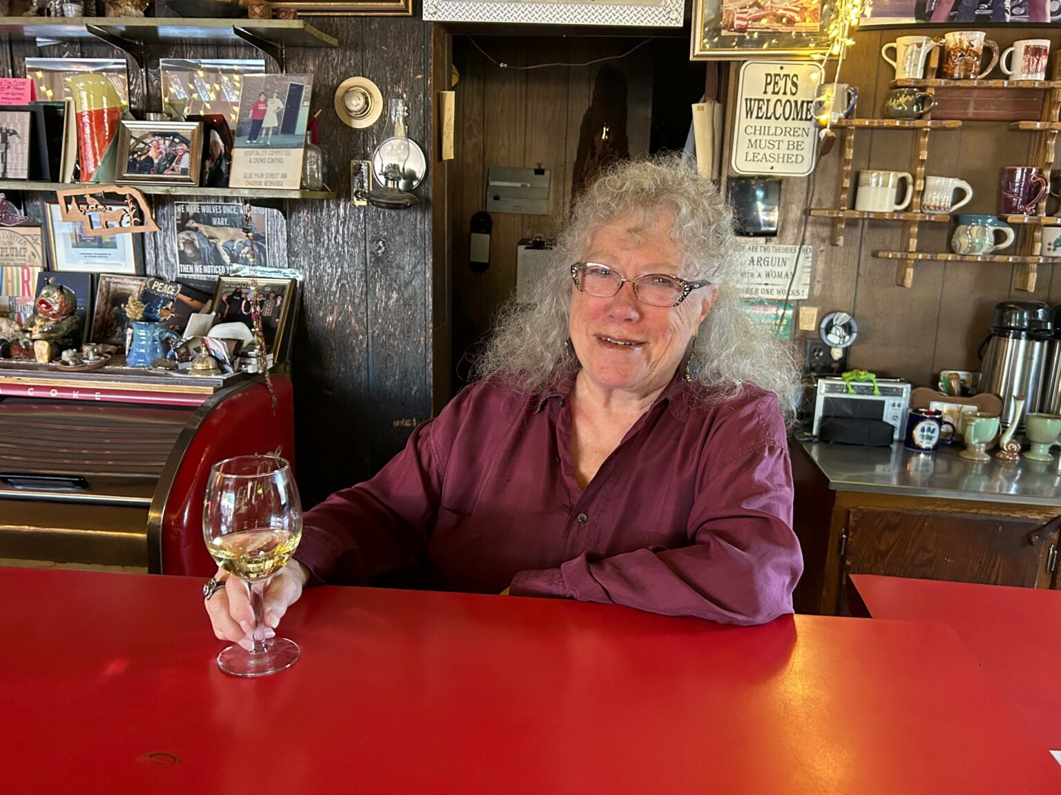 Jeanne Goetzinger, owner of the Olde Main Street Inn and 77 Longbranch Saloon, is seeking a buyer for her historic hotel, a cultural center in northwest Nebraska.<br />(Paul Hammel / Nebraska Examiner)