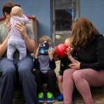 The Prine family’s home in Omaha sits on land with potentially dangerous levels of lead, though government officials said the levels aren’t high enough to qualify for cleanup. Doctors have found lead in the blood of their 2-year-old and 5-year-old sons. 
(Rebecca S. Gratz / ProPublica / Flatwater Free Press)