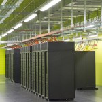 The operating system of the High Performance Computing and Storage Complex II (HRSK-II) works during the official opening of the data center of the Lehmann Center (LZR) of the Dresden University of Technology in Dresden, eastern Germany, Wednesday, May 13, 2015. 
(Jens Meyer / AP Photo)