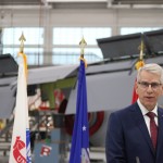 Lt. Gov. Joe Kelly at Nebraska’s National Guard Air Base on Jan 5, 2026. 
(Juan Salinas II / Nebraska Examiner)