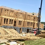 An Omaha housing construction site is shown. 
(Cindy Gonzalez / Nebraska Examiner)