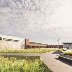 An exterior rendering of the new proposed state prison near Lincoln. 
(Courtesy of Nebraska Department of Correctional Services)

