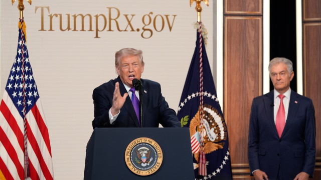 President Donald Trump speaks about TrumpRx, Thursday, Feb. 5, 2026.
(Alex Brandon / AP Photo)