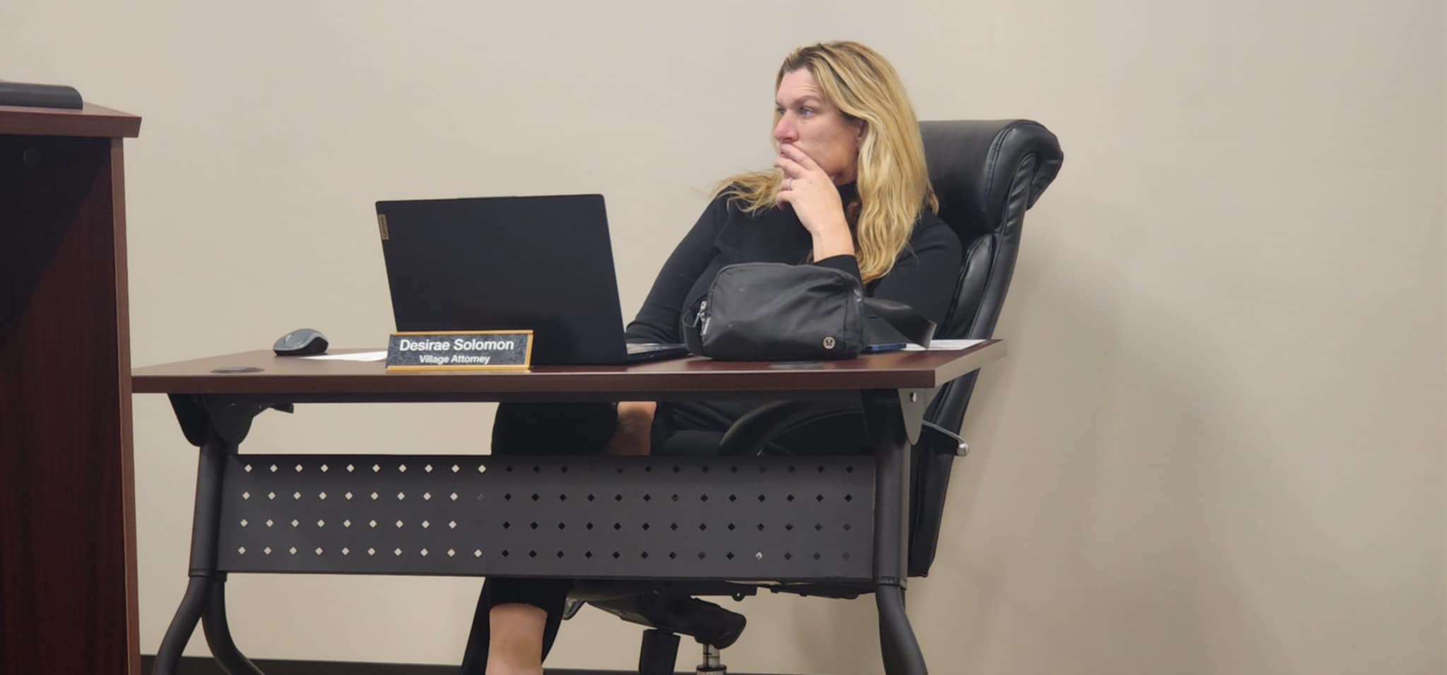 Desirae Solomon has served as Waterloo’s village attorney for about three years.<br />(Tim Trudell / The Daily Record)
