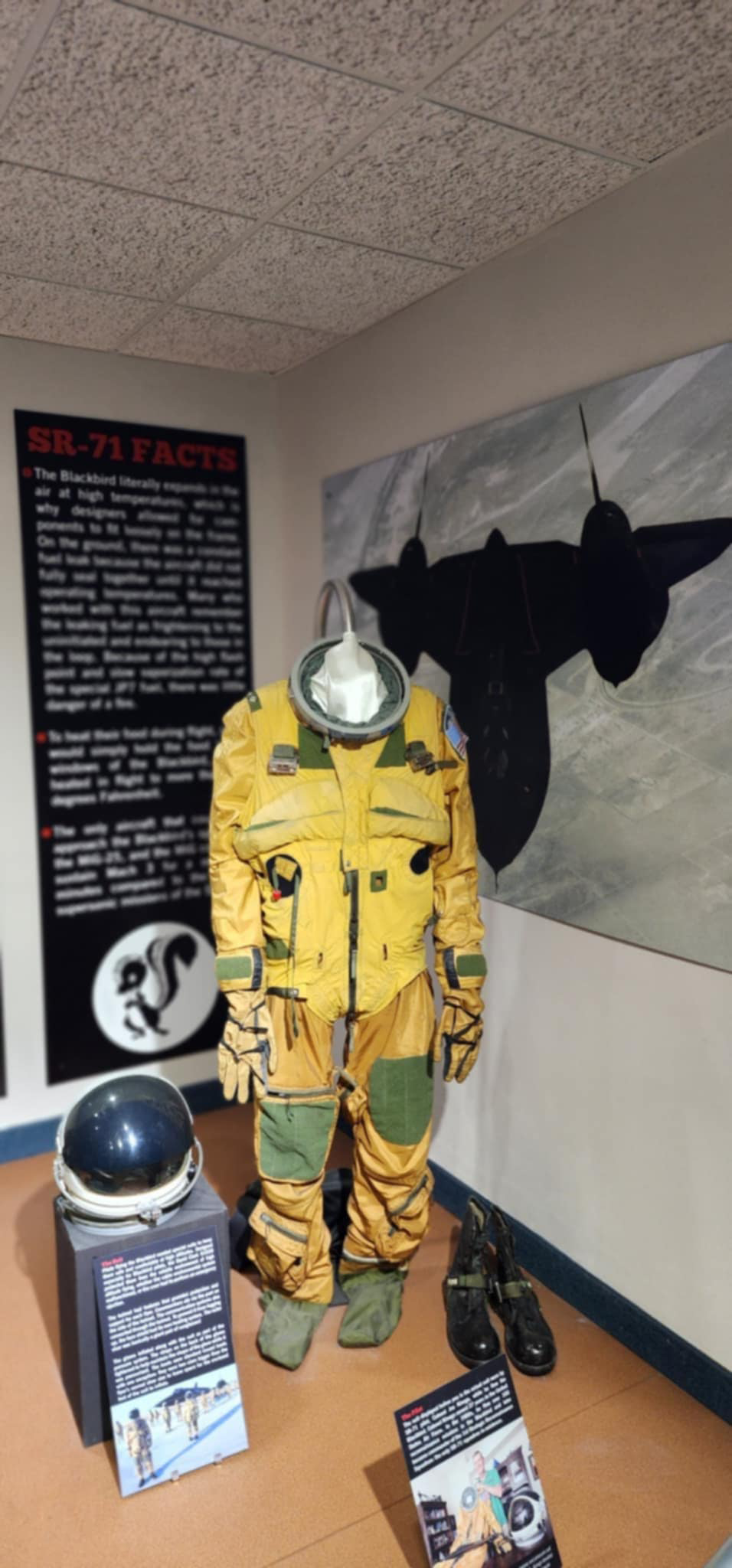 A gold-colored flight suit replaced earlier ones once worn by astronauts on the Gemini space missions.<br />(Tim Trudell / The Daily Record)