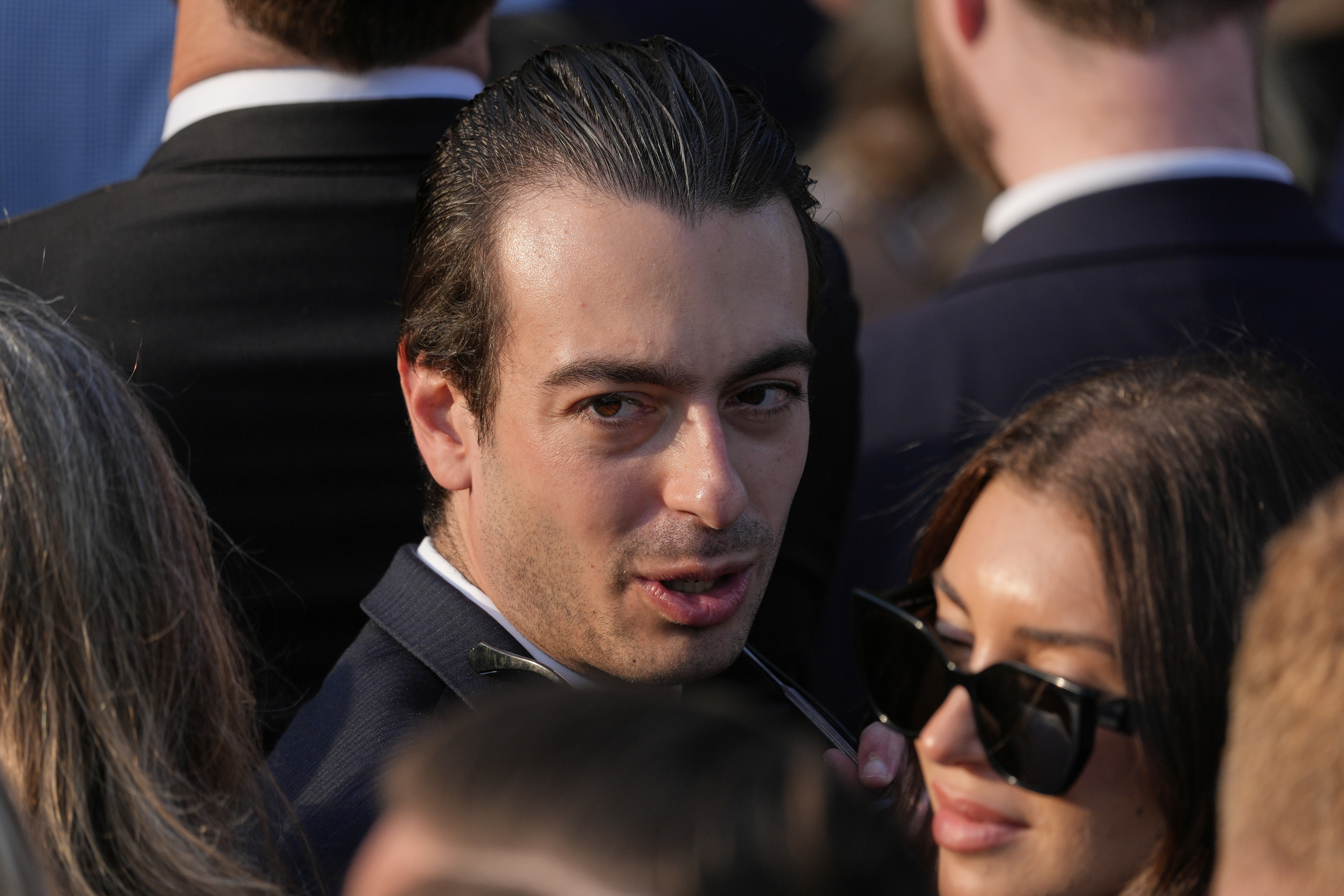 Paul Ingrassia, who has been selected by President Donald Trump to lead the Office of Special Counsel, arrives before Trump speaks during a summer soiree on the South Lawn of the White House, Wednesday, June 4, 2025, in Washington.<br />(Alex Brandon / AP Photo)