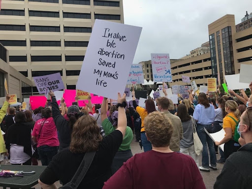 Advocates for abortion access participate in the Omaha Women’s Day March on Oct. 2, 2021. (Omaha Women’s Day March via NNS)
