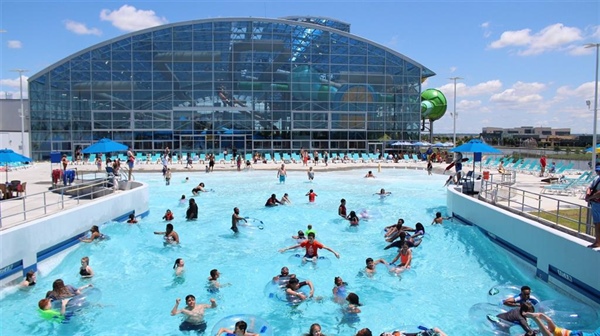 Rendering of a planned water park in Bellevue that is to anchor the new Good Life District near the intersection of Highways 75 and 34.<br />(Courtesy of City of Bellevue)