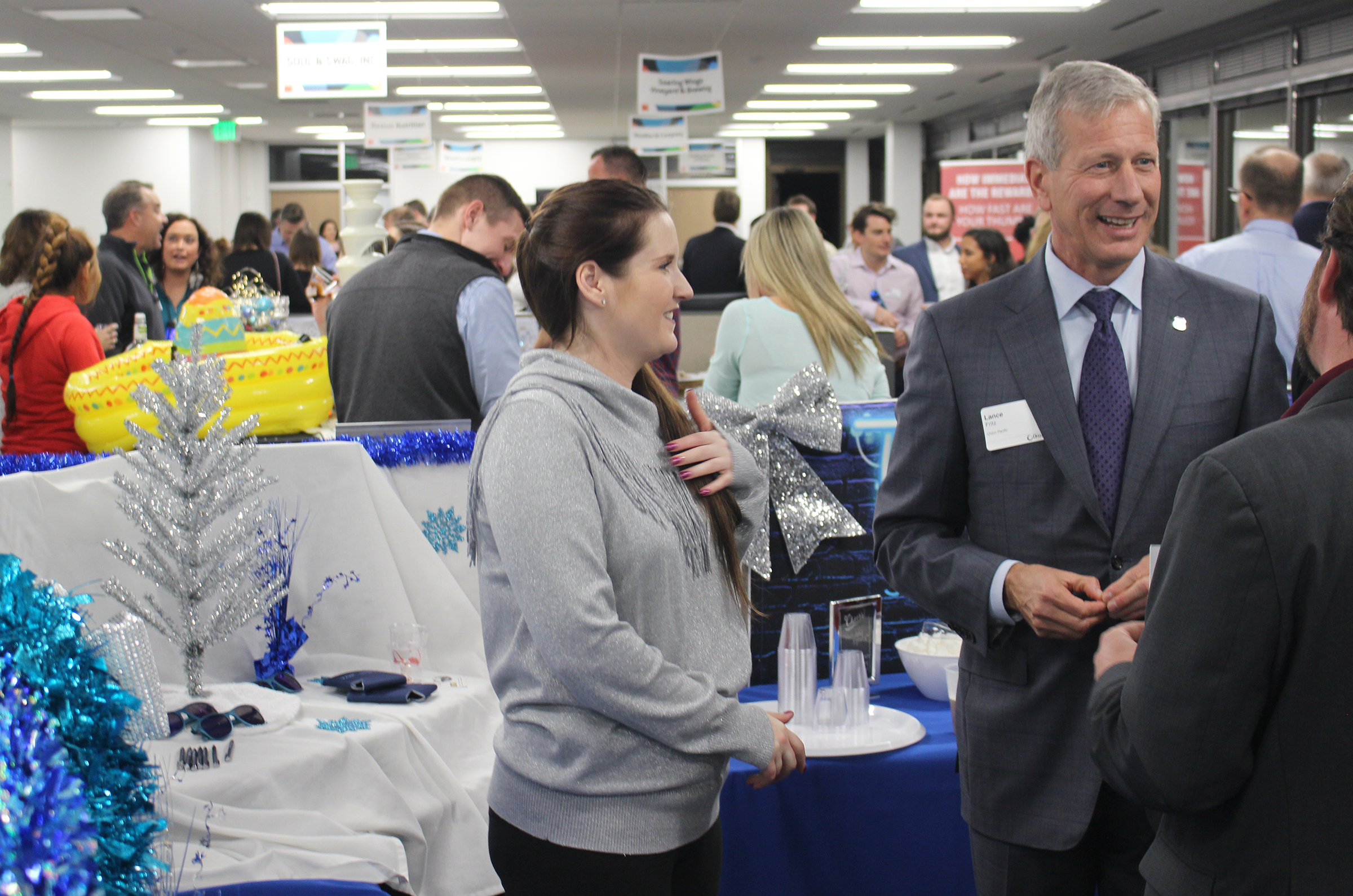 More than 500 chamber members attended the Greater Omaha Chamber Member Appreciation Holiday Open House on Thursday, Dec. 5, 2019. (Photo by Scott Stewart)