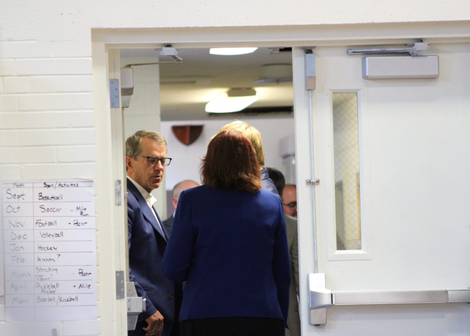 Nebraska Gov. Jim Pillen before his press conference at St. Teresa Catholic School in Lincoln on Sept. 29, 2025.<br />(Juan Salinas II / Nebraska Examiner)