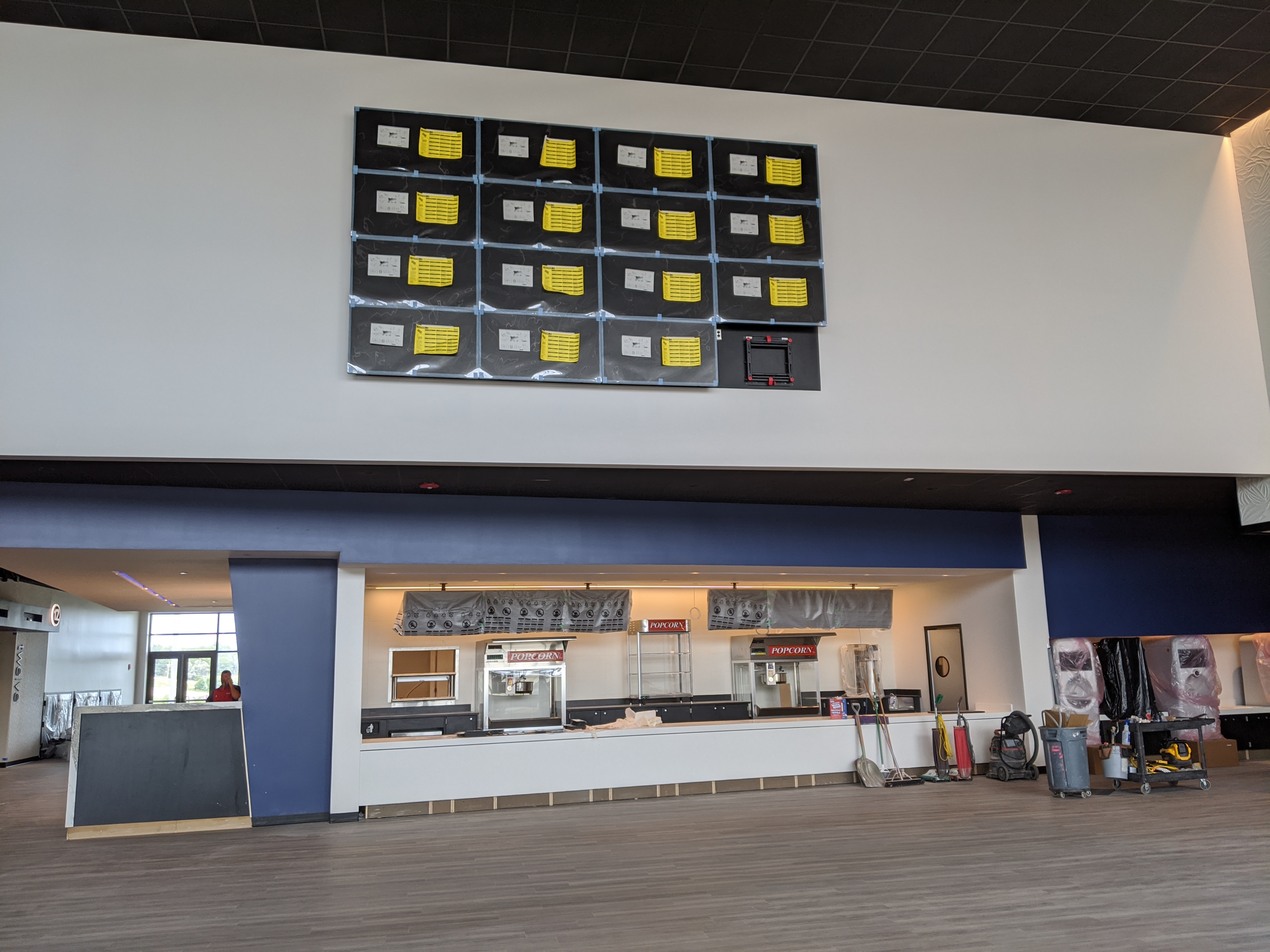 Guests at ACX Cinema 24 will be greeted with a traditional box office window as well as self-service kiosks for ticketing when the theater opens later this year. Main Street Theatres is investing in the new cinema at 204th and Harrison streets because its owners believe the industry is here to stay. (David Golbitz/Daily Record)