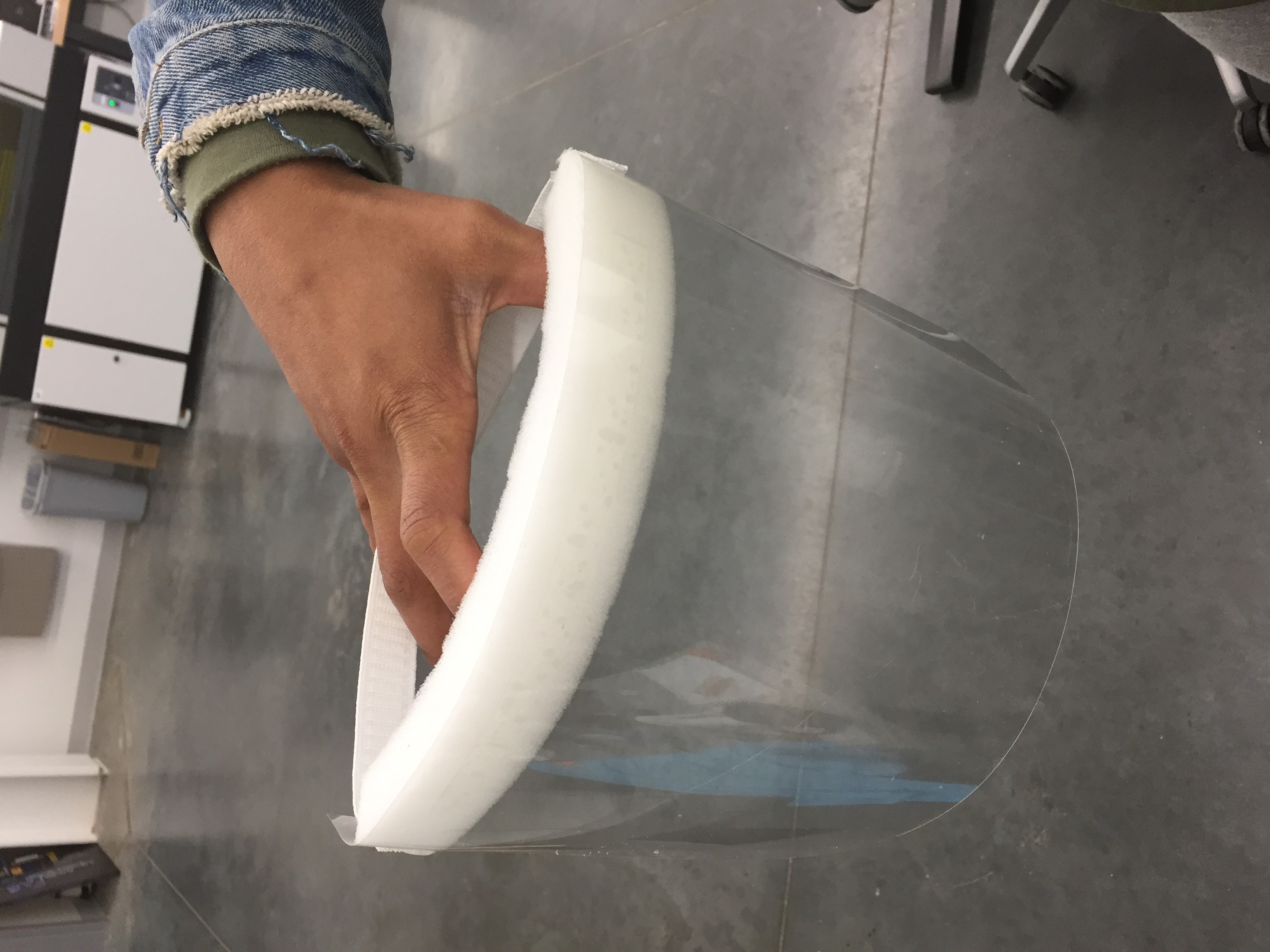 Metropolitan Community College’s Prototype Design Lab is assembling 1,000 face shield masks. (Courtesy MCC)