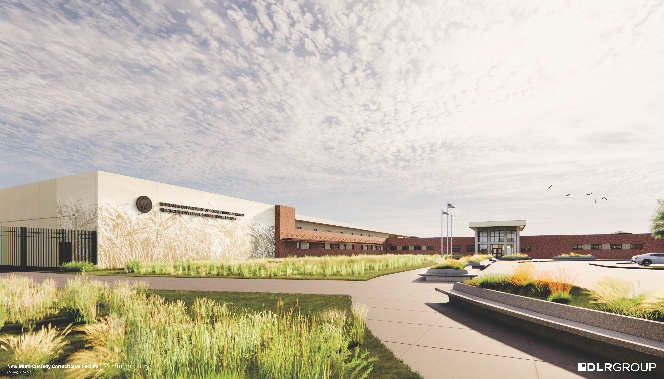 An exterior rendering of the new proposed state prison near Lincoln.<br />(Courtesy of Nebraska Department of Correctional Services)
