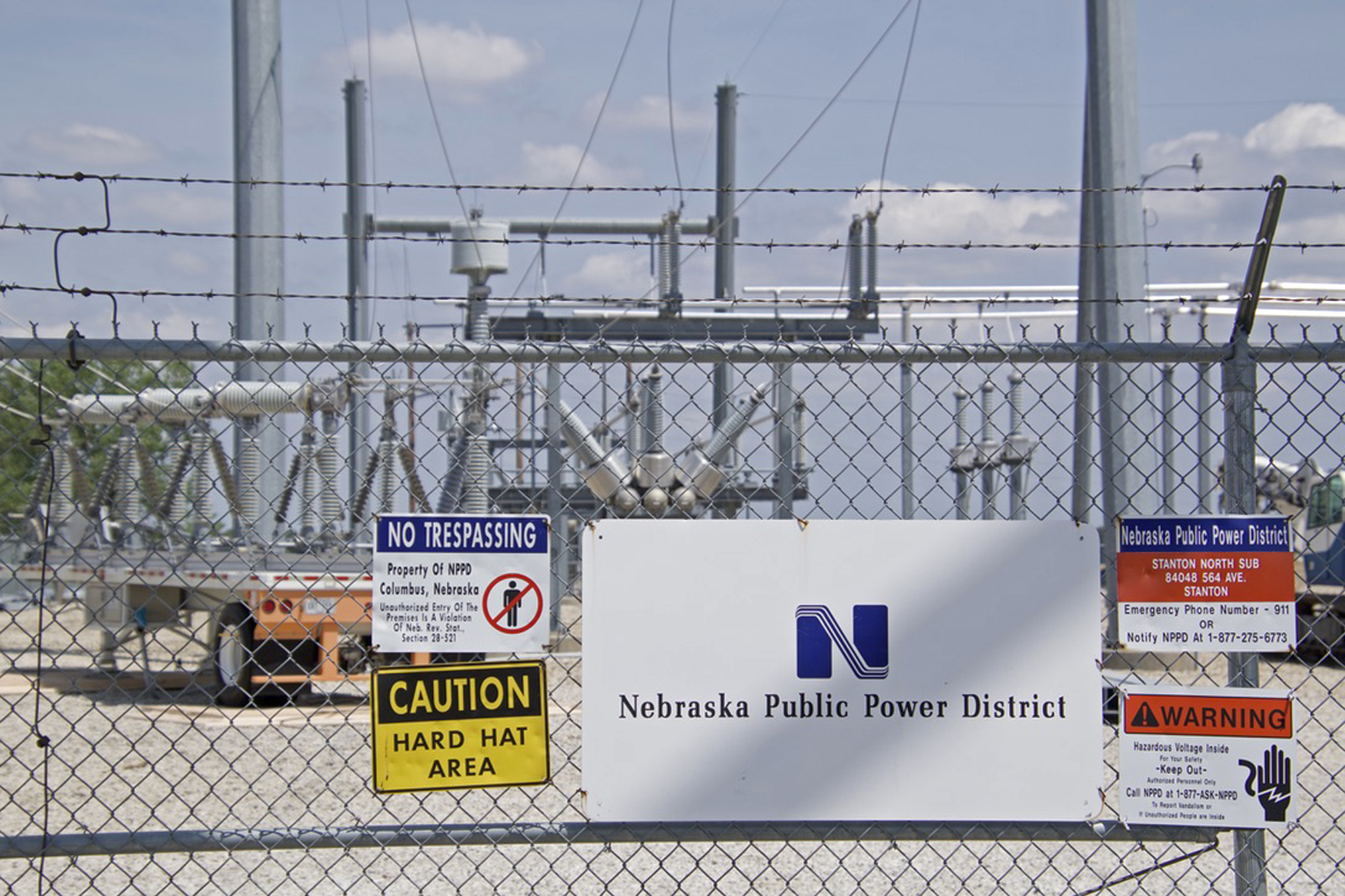 A new transmission line would transmit electricity from a Nebraska Public Power District substation in Norfolk to another that lies across the street from Jigowatt’s crypto-mining hub in rural Stanton County.<br />(Jeremy Turley / Flatwater Free Press)