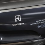 A logo for Electrolux, which is made in Mexico, is seen at Riegelmann's Appliance on Thursday, April 3, 2025, in Gresham, Ore.
(Jenny Kane / AP Photo)