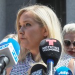 Virginia Giuffre holds a news conference outside a Manhattan court in New York, Aug. 27, 2019. 
(Bebeto Matthews / AP Photo)