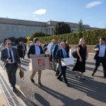 Members of the Pentagon press corp carry their belongings out of the Pentagon after turning in their press credentials, Wednesday, Oct. 15, 2025 in Washington. 
(Kevin Wolf / AP Photo)