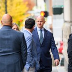 Former Alaska Airlines pilot Joseph Emerson (center) walks into U.S. District Court in Portland, Ore., Monday, Nov. 17, 2025. 
(Molly J. Smith / AP Photo)