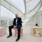 Jeffrey Huber, a landscape architect and professor, poses for a photograph at DC Alexander Park, a former parking lot that was transformed into a public space that doubles as flood infrastructure, Wednesday, Aug. 5, 2026, in Fort Lauderdale, Fla.
(Lynne Sladky / AP Photo)