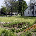 A bioretention garden built to collect rain runoff appears at a home in the Warrendale neighborhood of Detroit on May 16, 2016. 
(Carlos Osorio / AP Photo)

