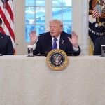President Donald Trump , flanked by Vice President JD Vance (left) and Secretary of State Marco Rubio, speaks during a meeting with oil executives in the East Room of the White House, Jan. 9, 2026, in Washington.
(Evan Vucci / AP Photo)