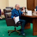 Susan Gumm testifies in support of a measure by State Sen. Kathleen Kauth to mandate the use of E-Verify for businesses with more than 25 employees. 
(Cindy Gonzalez / Nebraska Examiner)