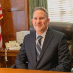 Nebraska Supreme Court Chief Justice Jeffrey Funke in his private office in the Nebraska State Capitol on Nov. 4, 2025.
(Zach Wendling / Nebraska Examiner)