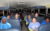 Daily for about three weeks in July and early August, detasselers board Hagan buses at 5:30 a.m. - three at Kearney and one at Minden - to arrive at an area cornfield by sunrise. On most days, they detassel in more than one field and work until early afternoon.
(Lori Potter / Flatwater Free Press)