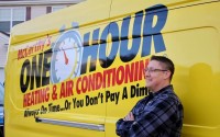 Scott Wood was hired as the general manager in 2021, before buying the Omaha McCarthy’s One Hour Heating and Air Conditioning and Benjamin Franklin Plumbing franchise in 2023. 
(Photo courtesy of McCarthy’s One Hour Heating and Air Conditioning)
