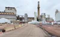 In an undated photo, MidAmerican Energy’s Port Neal North coal-fired plant operates in Woodbury County, Iowa. The energy company operates five coal plants in Iowa. 
(Sheila Brummer / Iowa Public Radio)