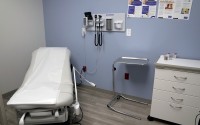 An exam room is seen inside Planned Parenthood on March 10, 2023. Republican attorneys general from 17 states filed a lawsuit Thursday, April 25, 2024, challenging new federal rules entitling workers to time off and other accommodations for abortions, calling the rules an illegal interpretation of a 2022 federal law. 
(Jeff Roberson / AP Photo)
