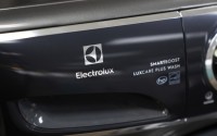 A logo for Electrolux, which is made in Mexico, is seen at Riegelmann's Appliance on Thursday, April 3, 2025, in Gresham, Ore. 
(Jenny Kane / AP Photo)