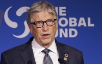 Bill Gates speaks during the Global Fund's Seventh Replenishment Conference, Sept. 21, 2022, in New York. 
(Evan Vucci / AP Photo)