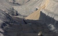 The Spring Creek Mine in Decker, Mont., is just one mine in the Powder River Basin, the most productive coal-producing region in the U.S.
(Matthew Brown / AP Photo)
