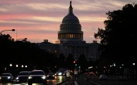 The U.S. Capitol is seen at sunrise as cars drive on Pennsylvania Ave. during rush hour traffic, Wednesday, Oct. 1, 2025, in Washington. 
(Julia Demaree Nikhinson / AP Photo)