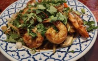 The Garlic Shrimp and side of rice: “The picture does not do the massive size of the shrimp justice. They did justice to my stomach though. What does that mean? Go eat some! Haha!”
(Austin Petak / The Daily Record)