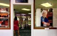 Ernie Chambers, whose years in the Nebraska Legislature spanned nearly 50 years turned 89 years old July 10. He gave no speech at a Saturday celebration, but greeted well wishers individually during the three-hour event that also marked the pre-opening, public reveal of his legacy library and an exhibit at 4401 N. 21st St. in Omaha. 
(Cindy Gonzalez / Nebraska Examiner)