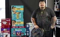“Everybody judged me at first,” Lincoln barber Sam Dov said, referring to his effort to swap haircuts for diaper donations. “‘You’re giving two haircuts for the price of one. How’s that work for you?’ And it doesn’t work for me. It doesn’t have to work for me. It works for the community, though.”
(Lily Smith / Flatwater Free Press)