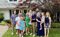 Although Attorney Michael Mullin (center) has received numerous honors and recognitions throughout his legal career, he said he is most proud of his family, which includes wife, Joani, just celebrating their 42nd anniversary, four children and four grandchildren.
(Courtesy Photo)