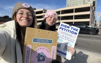 Proponents of a measure banning housing discrimination based on source of income gathered signatures to place the issue before Lincoln voters in the city’s May election. It passed with nearly 67% of the vote. 
(Courtesy of Lincoln For Fair Housing)

