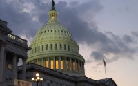 The U.S. Capitol as lawmakers worked into the night on the “big beautiful bill” on July 2, 2025. 
(Ashley Murray / States Newsroom)