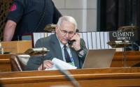 State Sen. Rob Clements of Elmwood, chair of the Legislature’s Appropriations Committee, April 7, 2026. 
(Zach Wendling / Nebraska Examiner)