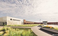 An exterior rendering of the new proposed state prison near Lincoln. 
(Courtesy of Nebraska Department of Correctional Services)
