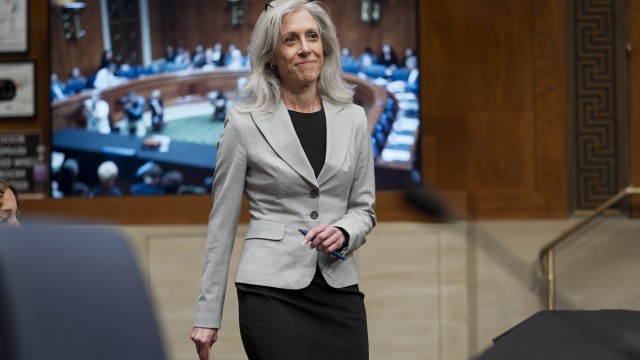 Susan Monarez, President Donald Trump's nominee to be director of the Centers for Disease Control and Prevention, arrives to testify before the Senate HELP Committee, at the Capitol in Washington, Wednesday, June 25, 2025. 
(J. Scott Applewhite / AP Photo)
