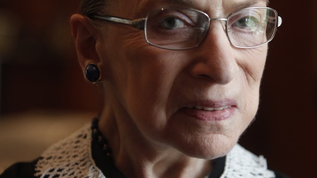 The late Justice Ruth Bader Ginsburg was remembered during ceremonies at the Supreme Court. (Charles Dharapak / AP Photo)