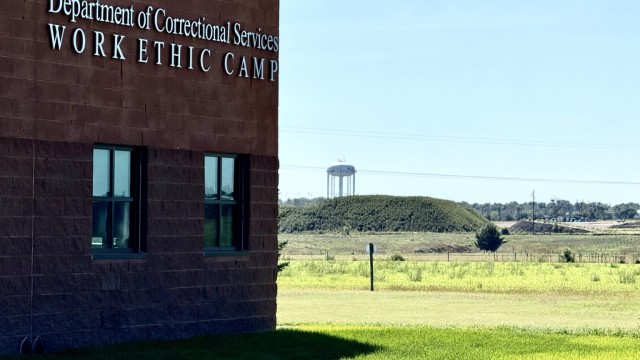 The state’s Work Ethic Camp in McCook, Neb., has become a detention center for migrants facing deportation proceedings.
(Cindy Gonzalez / Nebraska Examiner)