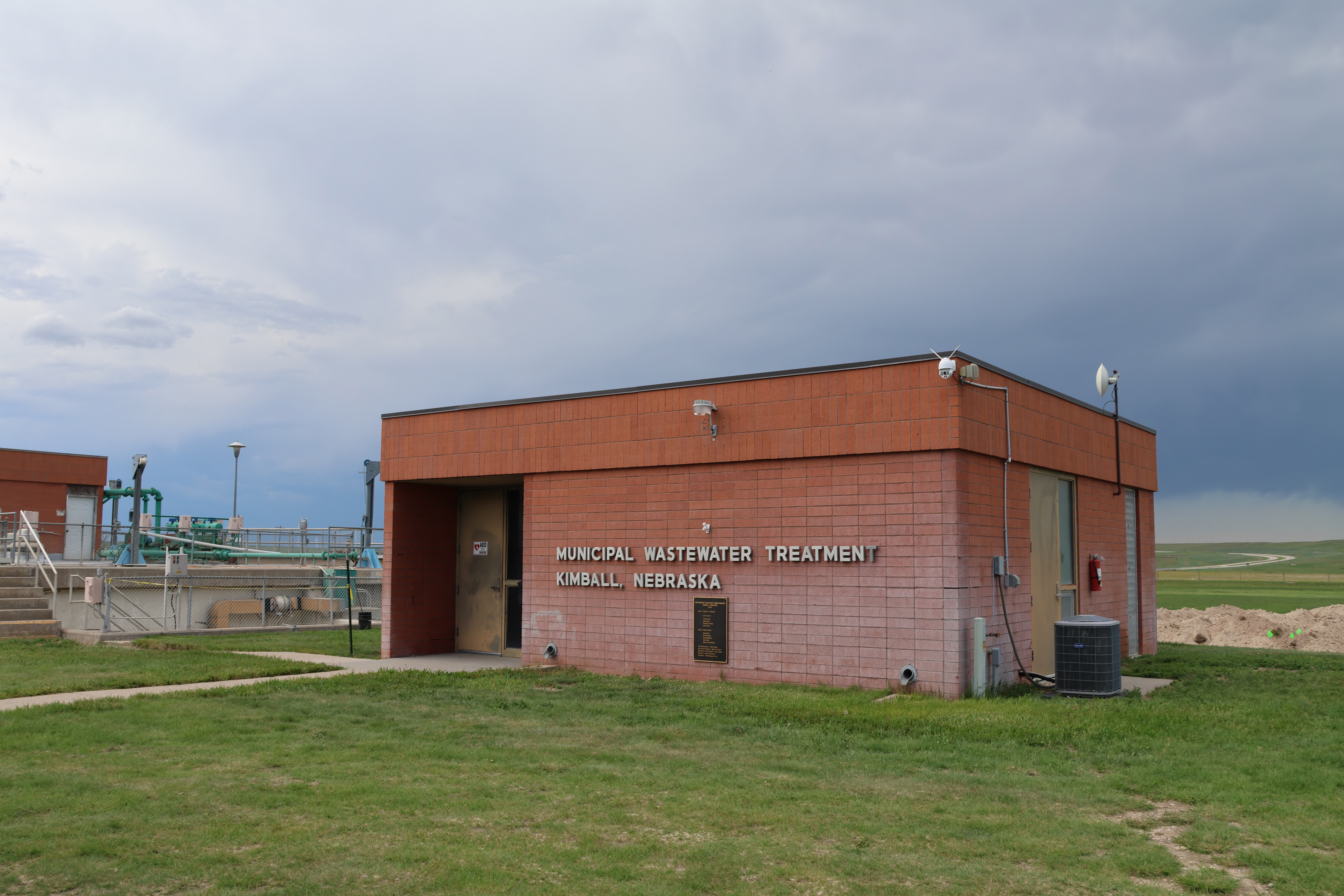 The Kimball Municipal Wastewater Treatment plant in Kimball, Nebraska.<br />(Irene North / Flatwater Free Press)